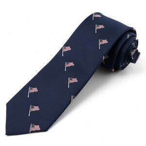 Lariat Men's Neck Tie Old Glory American Flag Historicals USA Made